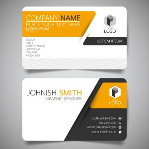 کارت ویزیت طرح 3 رنگ Business card