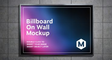 موکاپ بیلبورد دیواری در مترو Mockup