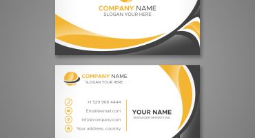 کارت ویزیت با لوگو و شعار تبلیغاتی Business Card