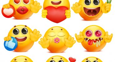 مجموعه 9 عددی اموجی کارتونی Emoji