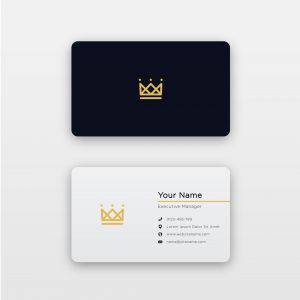 کارت ویزیت مدل تاج Business card