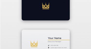 کارت ویزیت مدل تاج Business card