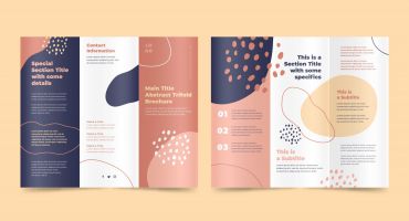 بروشور طرح آبستره Abstract Design Brochure