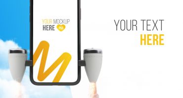 موکاپ سه بعدی موبایل Mockup