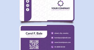 کارت ویزیت با نقوش هندسی Business Card