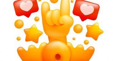اموجی دست با علامت متال Emoji