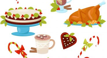 تصویر غذاها و شیرینی های مناسب کریسمس Food