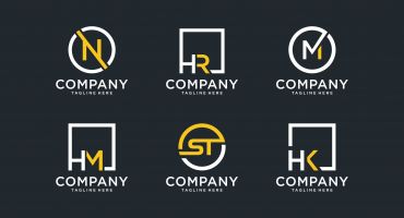 مجموعه 6 عددی لوگو مونوگرام Logo