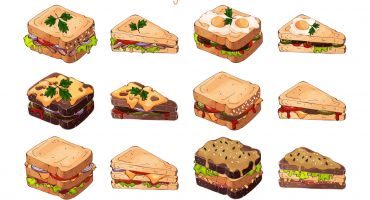 مجموعه 16 عددی ساندویچ Food