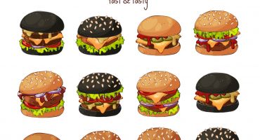 دانلود رایگان مجموعه 12 عددی همبرگر Food
