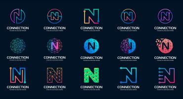 مجموعه 15 عددی لوگو با حرف N