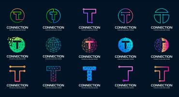 مجموعه 15 عددی لوگو با حرف T