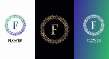 مجموعه 3 عددی لوگو با حرف F