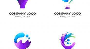مجموعه 4 عددی لوگو مدرن لامپ Logo