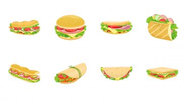 دانلود رایگان تصویر ساندویچ های مختلف Food