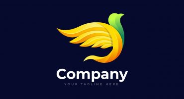 دانلود لوگو پرنده زیبا Logo bird colorful