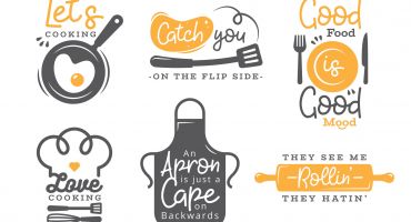 دانلود رایگان مجموعه 6 عددی لوگو آشپزی Logo