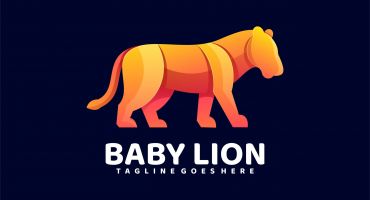 دانلود لوگو بچه شیر Baby lion logo