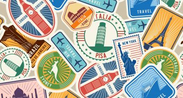 مجموعه تمبرهای مسافرتی و مهاجرتی Travel