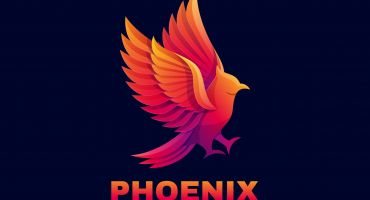 دانلود لوگو زیبا رنگی ققنوس Phoenix logo