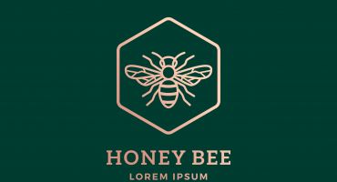 دانلود لوگو زیبای زنبور عسل Honey bee