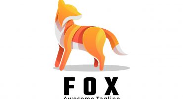 دانلود لوگو رنگی روباه Fox logo colorful