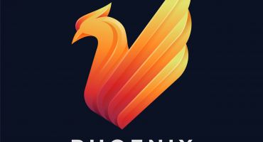 دانلود لوگو و نماد ققنوس طلایی پرنده افسانه ای Logo phoenix