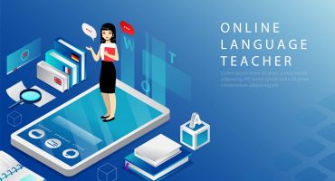 کانسپت تدریس زبان به صورت مجازی Online Language Course
