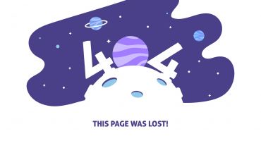 دانلود فایل لایه باز وکتور خطای 404 با تصویر فضا