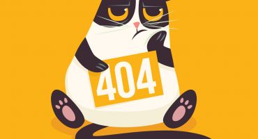 دانلود فایل لایه باز وکتور خطای 404 با تصویر گربه