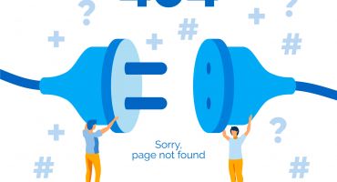 دانلود فایل لایه باز وکتور خطای 404 با تصویر کابل