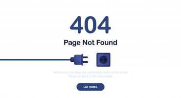 دانلود فایل لایه باز وکتور خطای 404 با تصویر کابل و پریز