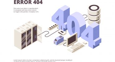 دانلود فایل لایه باز وکتور خطای 404 با تصویر سرور شبکه