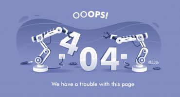 دانلود فایل لایه باز وکتور خطای 404 با تصویر ربات