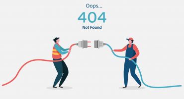 دانلود فایل لایه باز وکتور خطای 404 با تصویر کابل برق