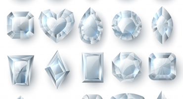 فایل وکتور الماس مدل Realistic