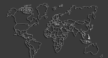 دانلود فایل لایه باز وکتور طرح نقشه جهان با خط