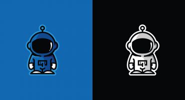 وکتور لایه باز لوگو ربات دو رنگ Robot Logo