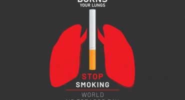 فایل وکتور پوستر آسیب دخانیات به ریه ها