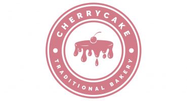 لوگو کیک و قنادی طرح Cherry cake