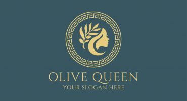 فایل وکتور لوگو سالن زیبایی طرح Olive Queen
