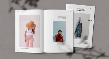 فایل موکاپ مجله مد و زیبایی Fashion Lookbook