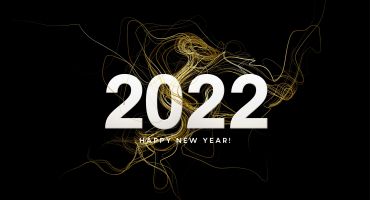 وکتور سال نو میلادی 2022 طرح موج طلایی