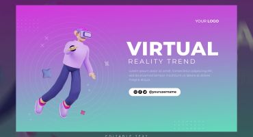 بنر سایت واقعیت مجازی Virtual Reality Banner
