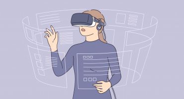 پس زمینه کانسپت واقعیت مجازی Virtual Reality