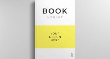 فایل موکاپ لایه باز جلد کتاب Book Cover Mockup