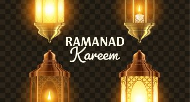 دانلود فایل وکتور مجموعه فانوس های ماه مبارک رمضان