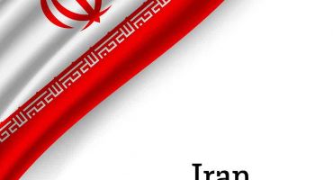 وکتور لایه باز پرچم ایران در گوشه قاب