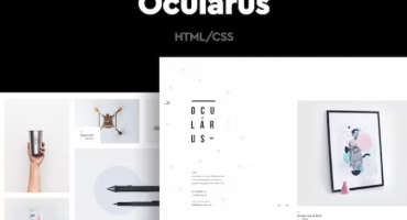 دانلود قالب HTML عکاسی مینیمال Ocularus