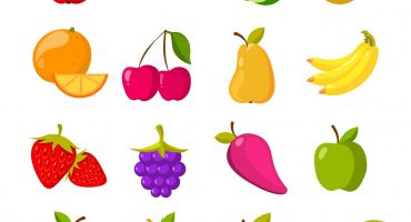 دانلود کالکشن وکتور سبزیجات و میوه های استوایی نقاشی شده